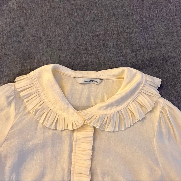 Maison de Roem Sheer Ruffled Blouse - Picture 3 of 3